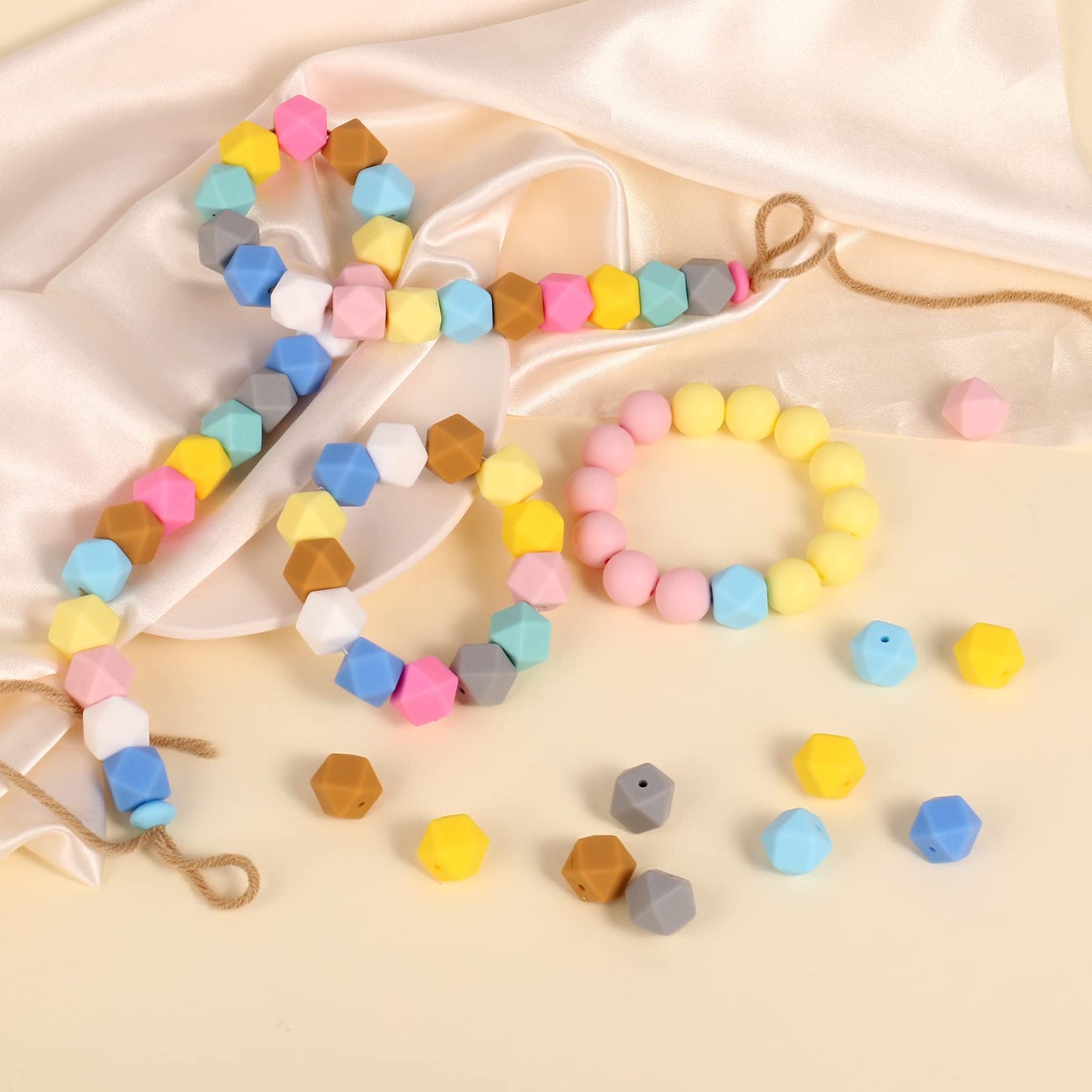 12MM/ 15MM/ 16MM Multi Color Silicone Loose Beads Bulk