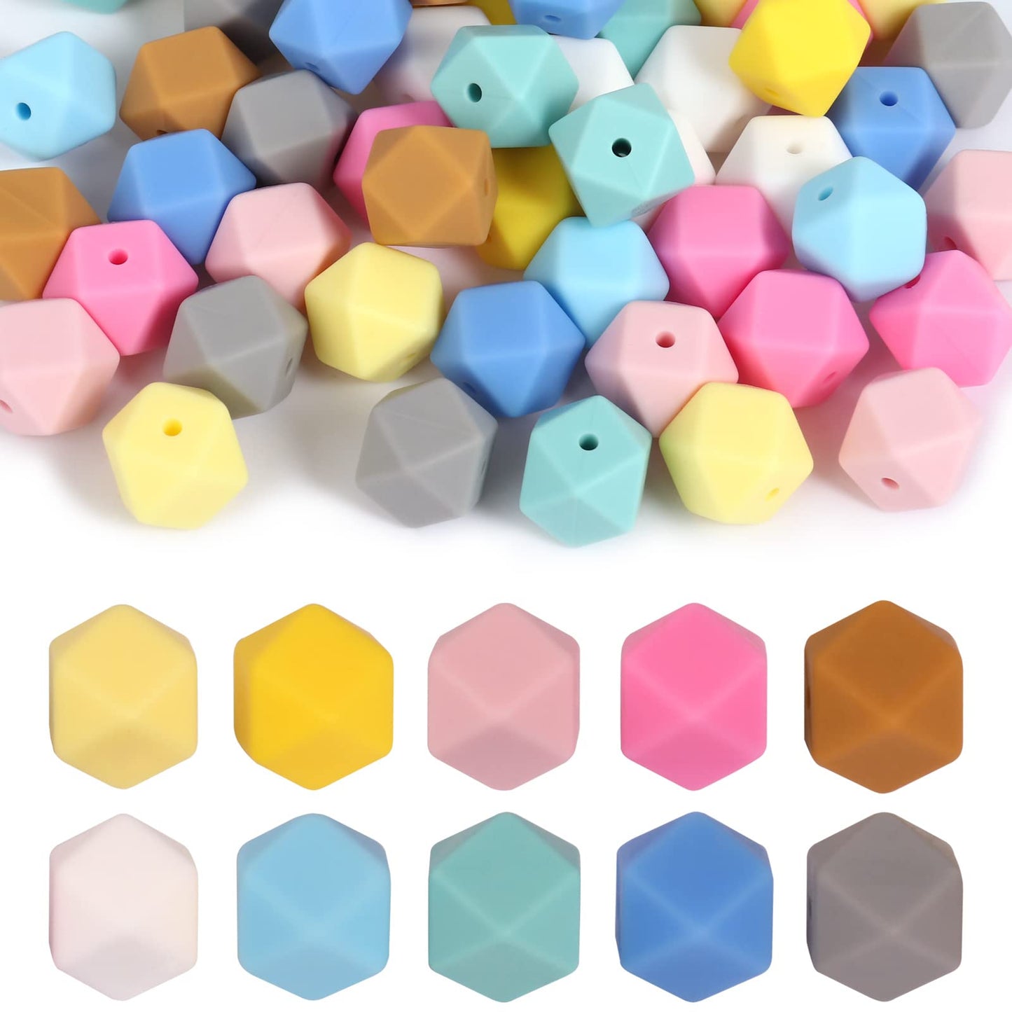 12MM/ 15MM/ 16MM Multi Color Silicone Loose Beads Bulk