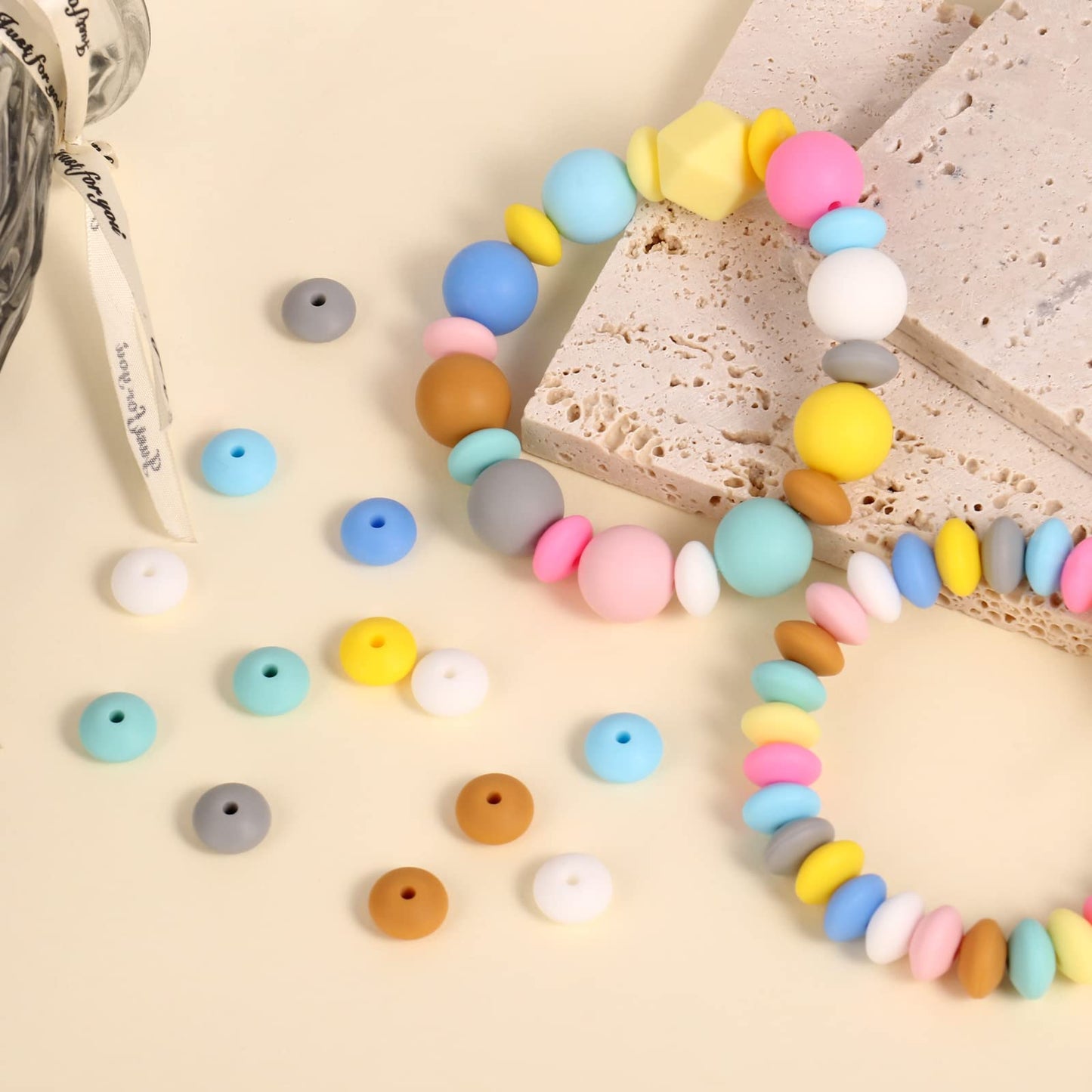 12MM/ 15MM/ 16MM Multi Color Silicone Loose Beads Bulk