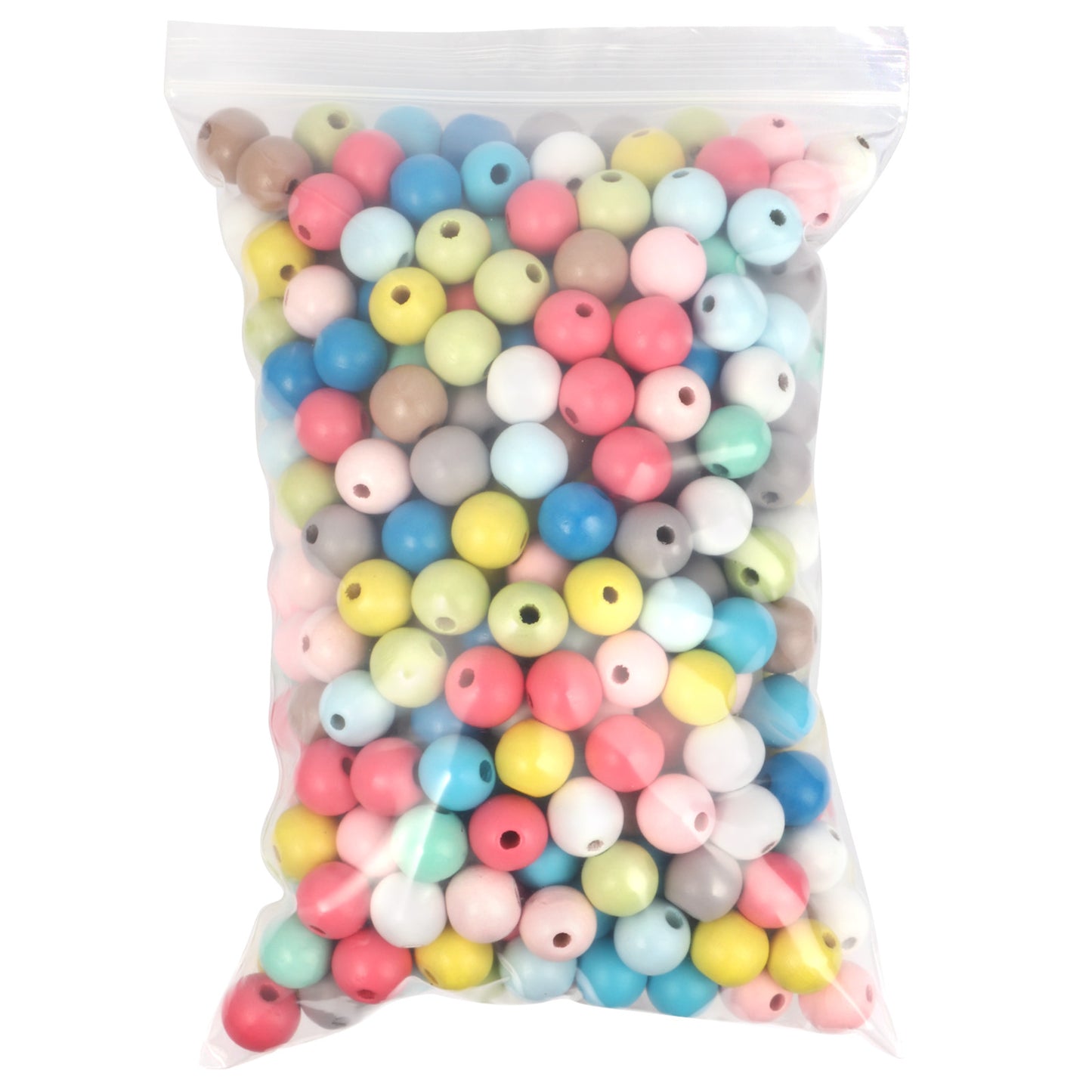 400PCS Colorful Wooden Beads