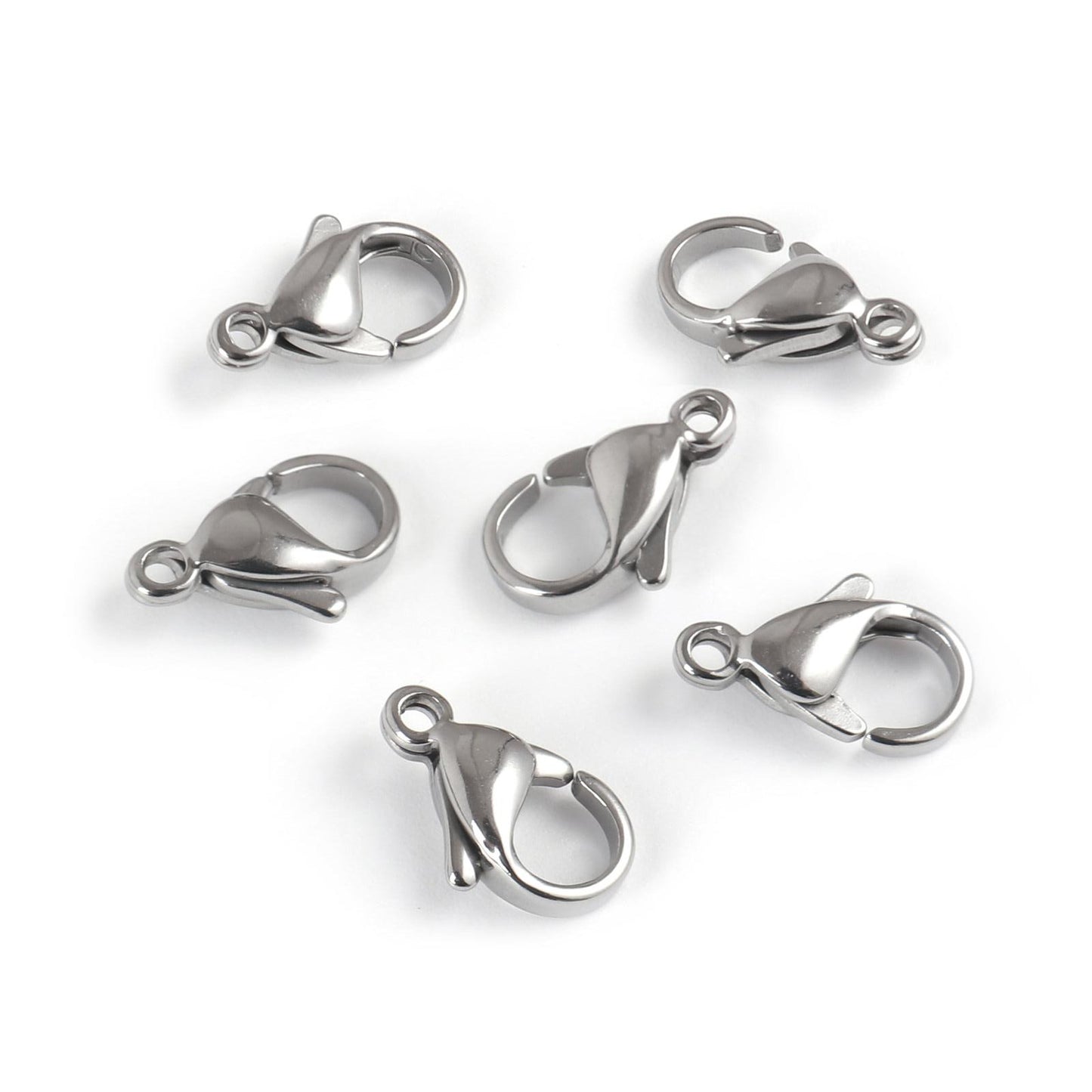120PCS Stainless Steel Lobster Claw Clasps