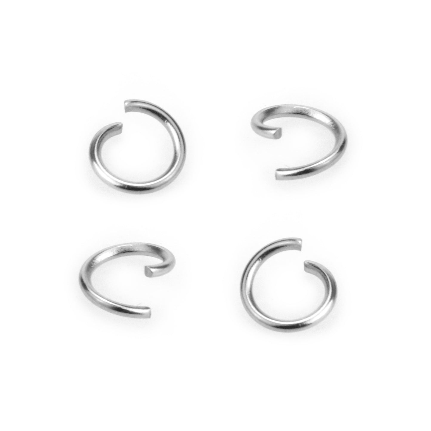 6MM/1500PCS Stainless Steel Open Jump Rings for Jewelry Making