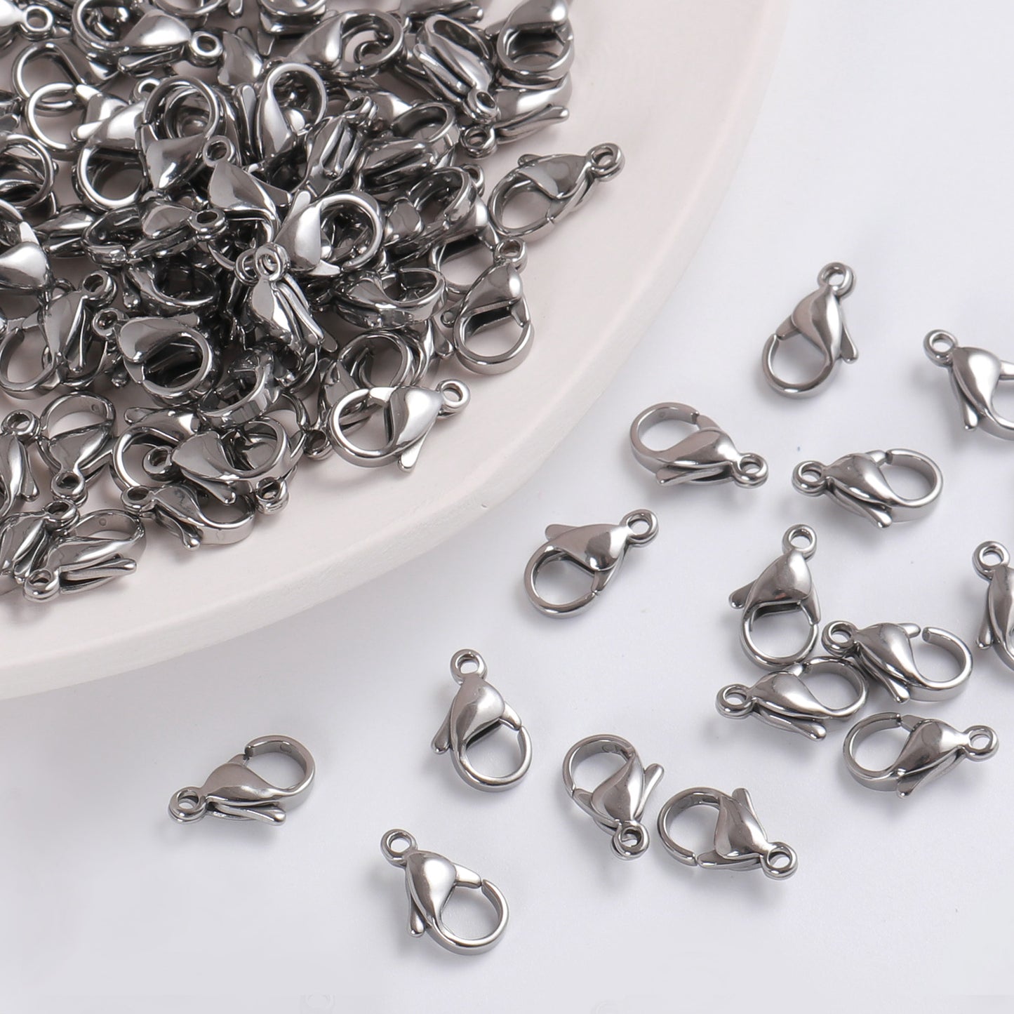 120PCS Stainless Steel Lobster Claw Clasps