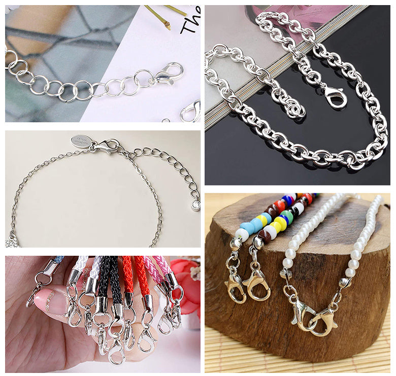 120PCS Stainless Steel Lobster Claw Clasps