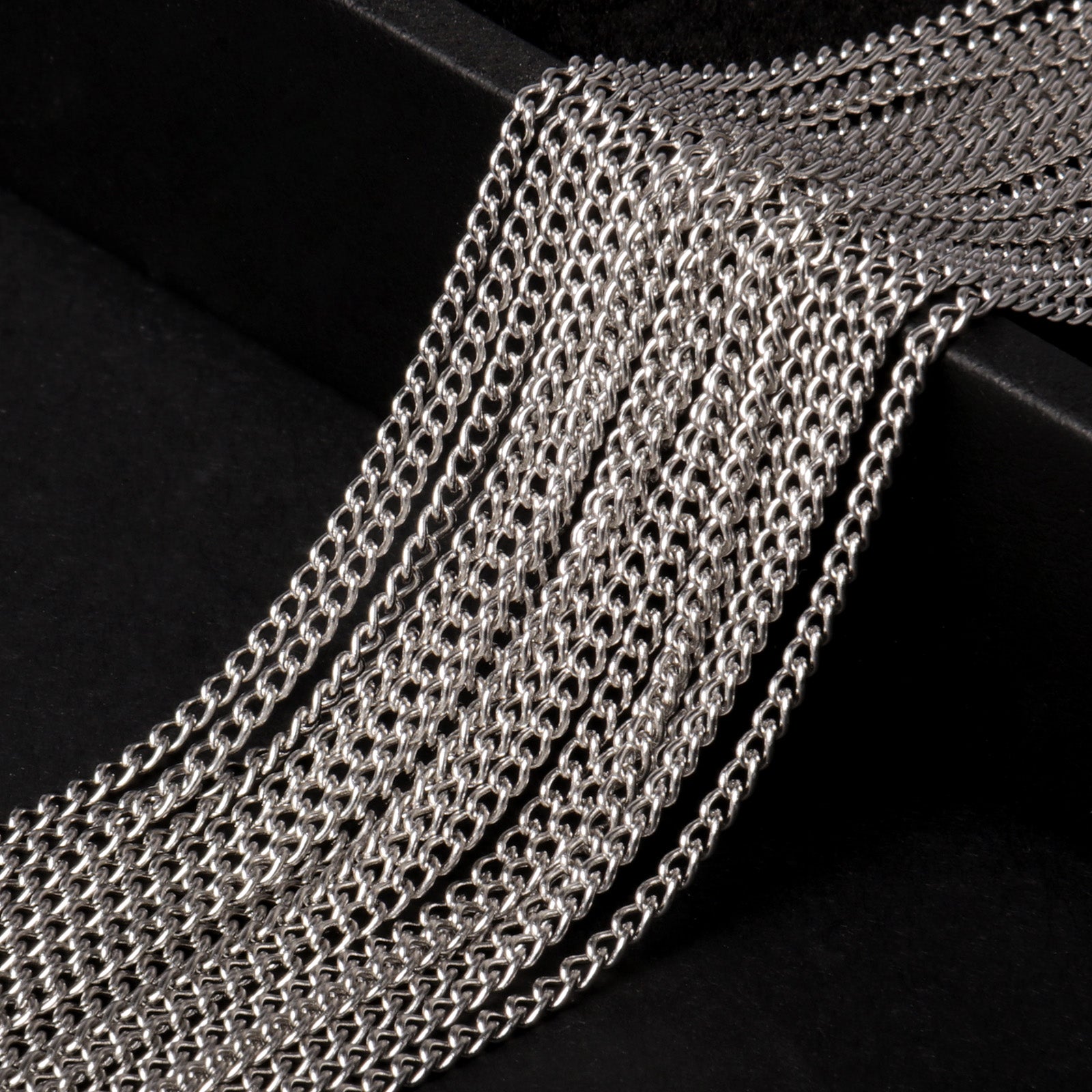 Stainless steel curb chain bulk sales