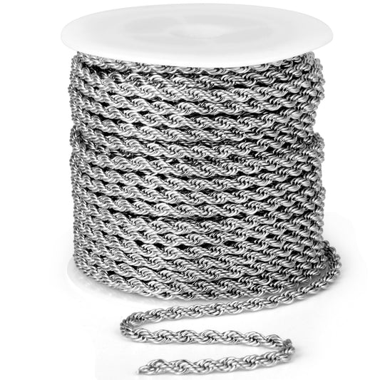 304 Stainless Steel Rope Chains Roll Bulk