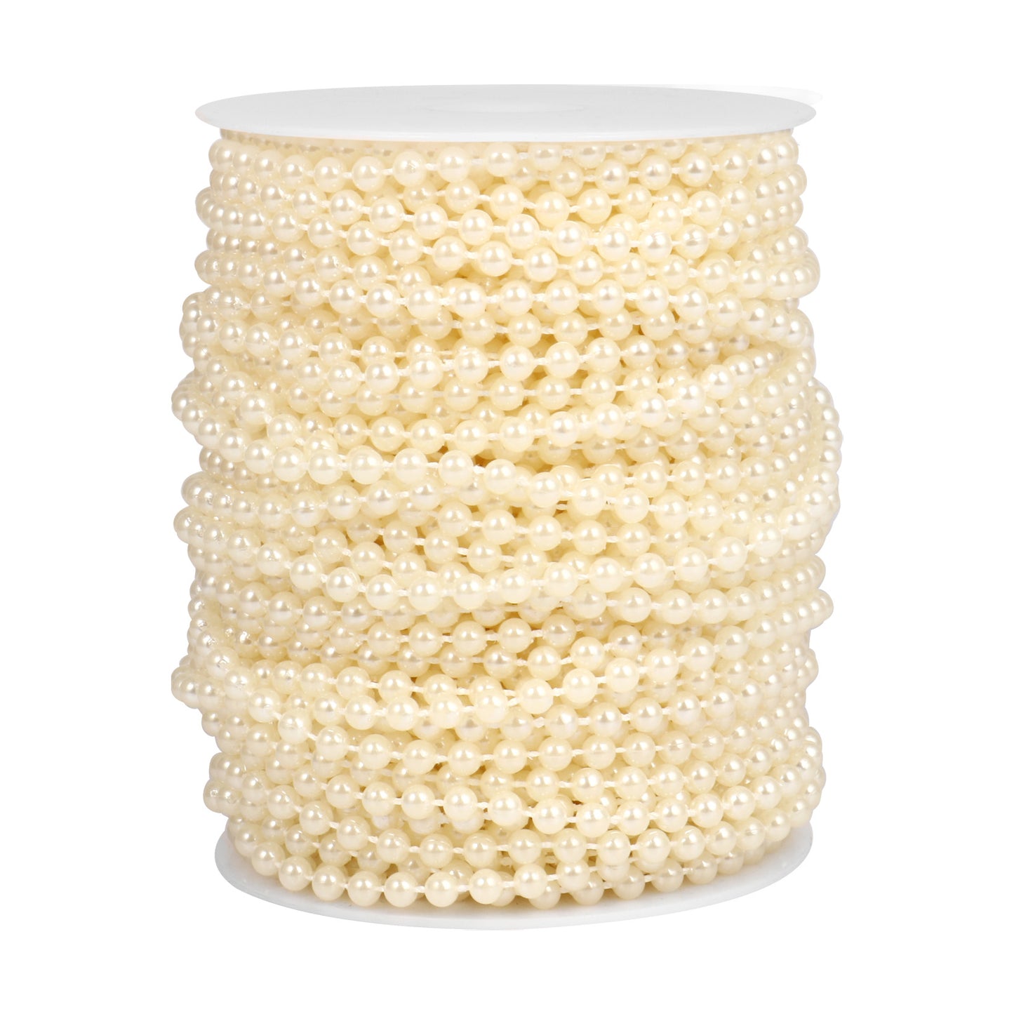 118Feet 5MM Faux Pearl Beads Garland Bulk Roll Spool