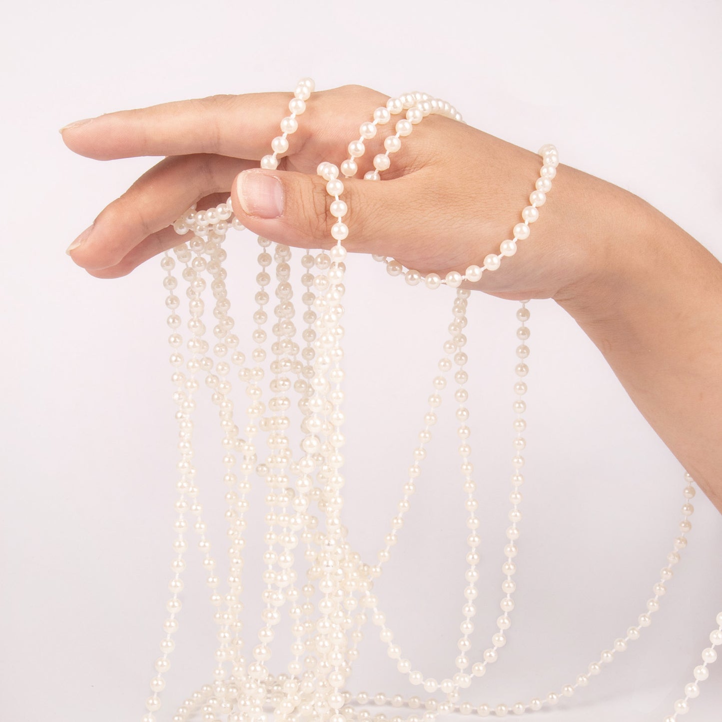 118Feet 5MM Faux Pearl Beads Garland Bulk Roll Spool