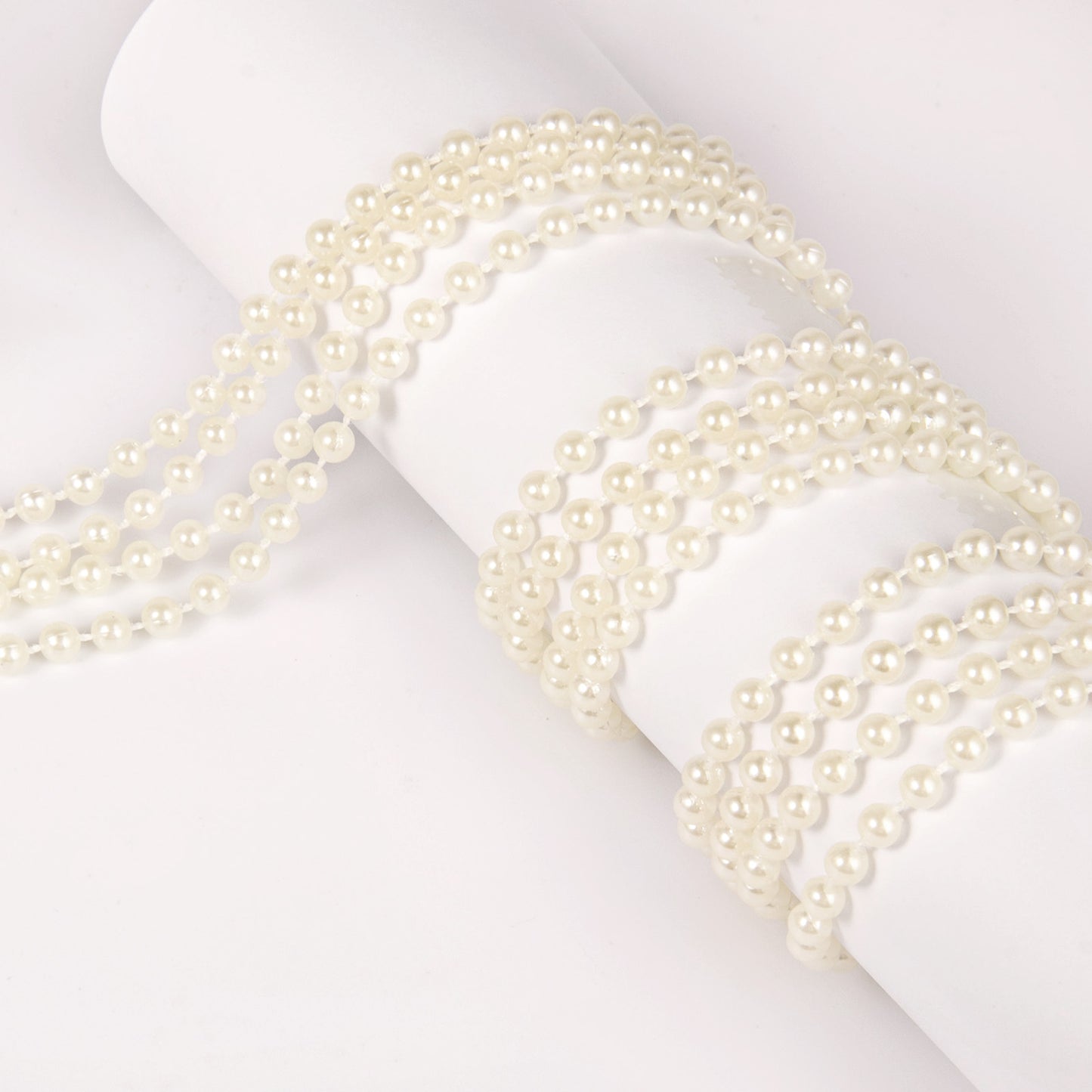 118Feet 5MM Faux Pearl Beads Garland Bulk Roll Spool