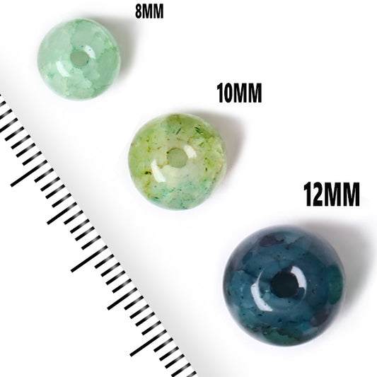 8MM/10MM/12MM Natural Round Agate Gemstone Loose Beads Bulk