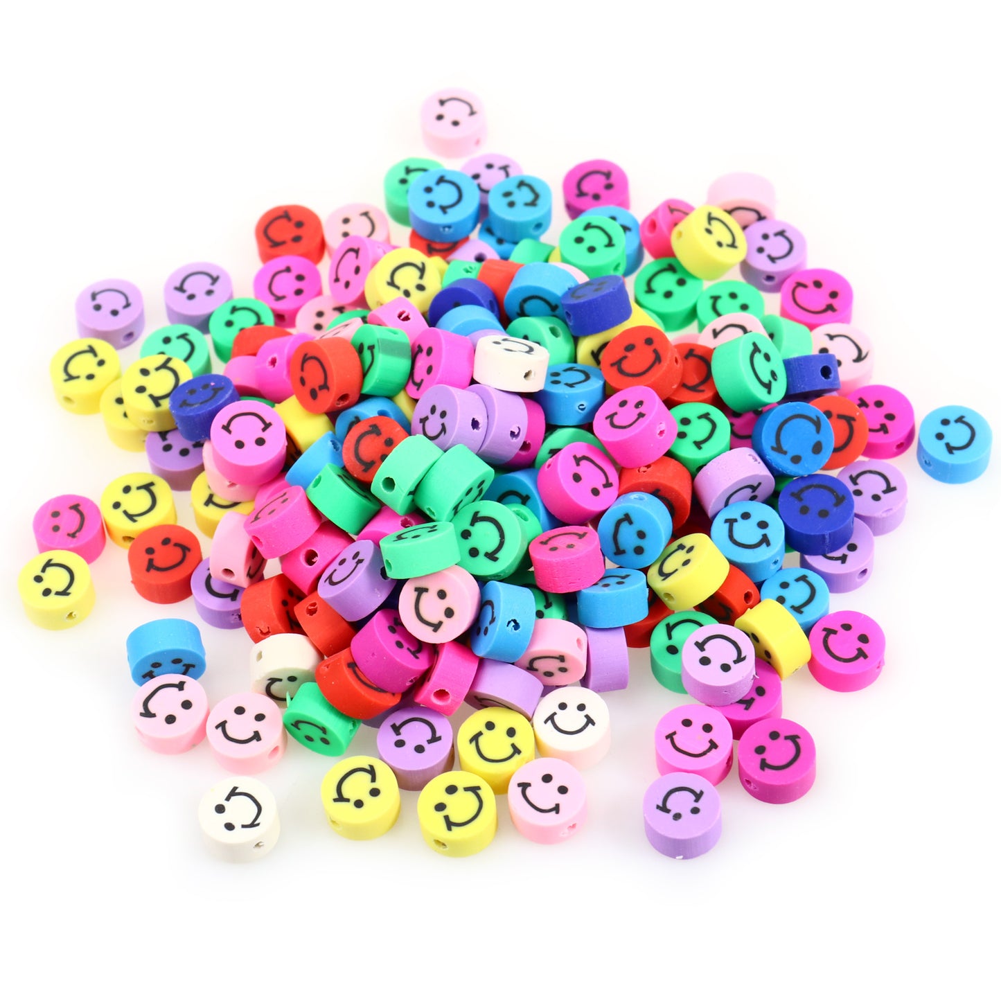 200 PCS Colorful Polymer Clay Beads Bulk for DIY Craft Jewelry Making