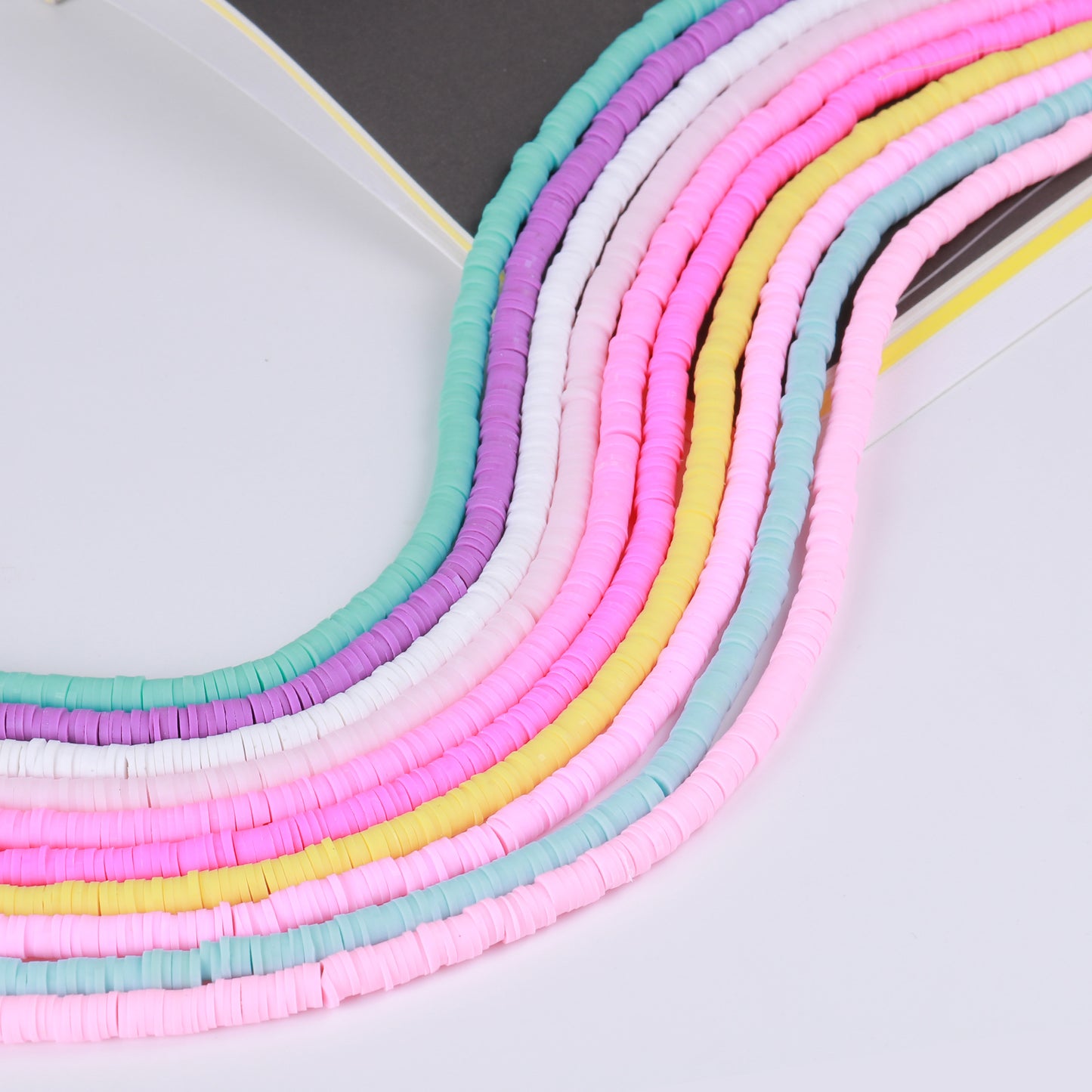 2800PCS Colorful Polymer Clay Heishi Beads for Jewelry Making