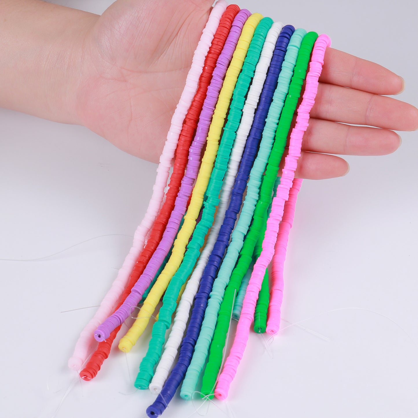 2800PCS Colorful Polymer Clay Heishi Beads for Jewelry Making
